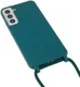 Samsung Galaxy S22 Hoesje Back Cover Flexibel met Koord Groen afbeelding 3