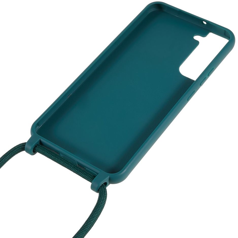 Samsung Galaxy S22 Hoesje Back Cover Flexibel met Koord Groen afbeelding 4