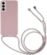 Samsung Galaxy S22 Hoesje Back Cover Flexibel met Koord Roze