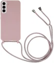 Samsung Galaxy S22 Hoesje Back Cover Flexibel met Koord Roze