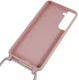 Samsung Galaxy S22 Hoesje Back Cover Flexibel met Koord Roze afbeelding 4