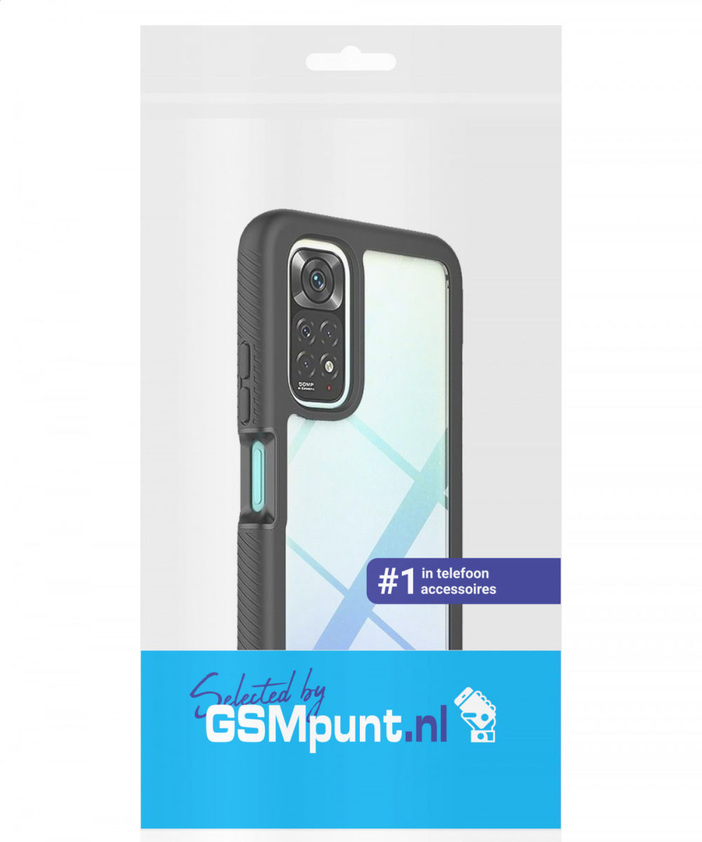 Xiaomi Redmi Note 11/11S Hoesje Full Protect 360° Cover Hybride Zwart afbeelding 9