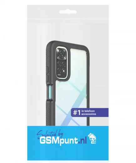 Xiaomi Redmi Note 11/11S Hoesje Full Protect 360° Cover Hybride Zwart afbeelding 9