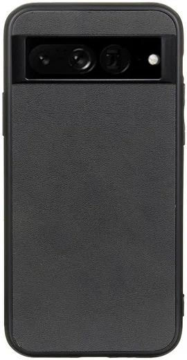Google Pixel 7 Pro Hoesje Back Cover Kunstleer Zwart afbeelding 1