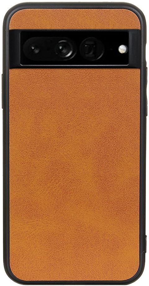 Google Pixel 7 Pro Hoesje Back Cover Kunstleer Bruin afbeelding 1