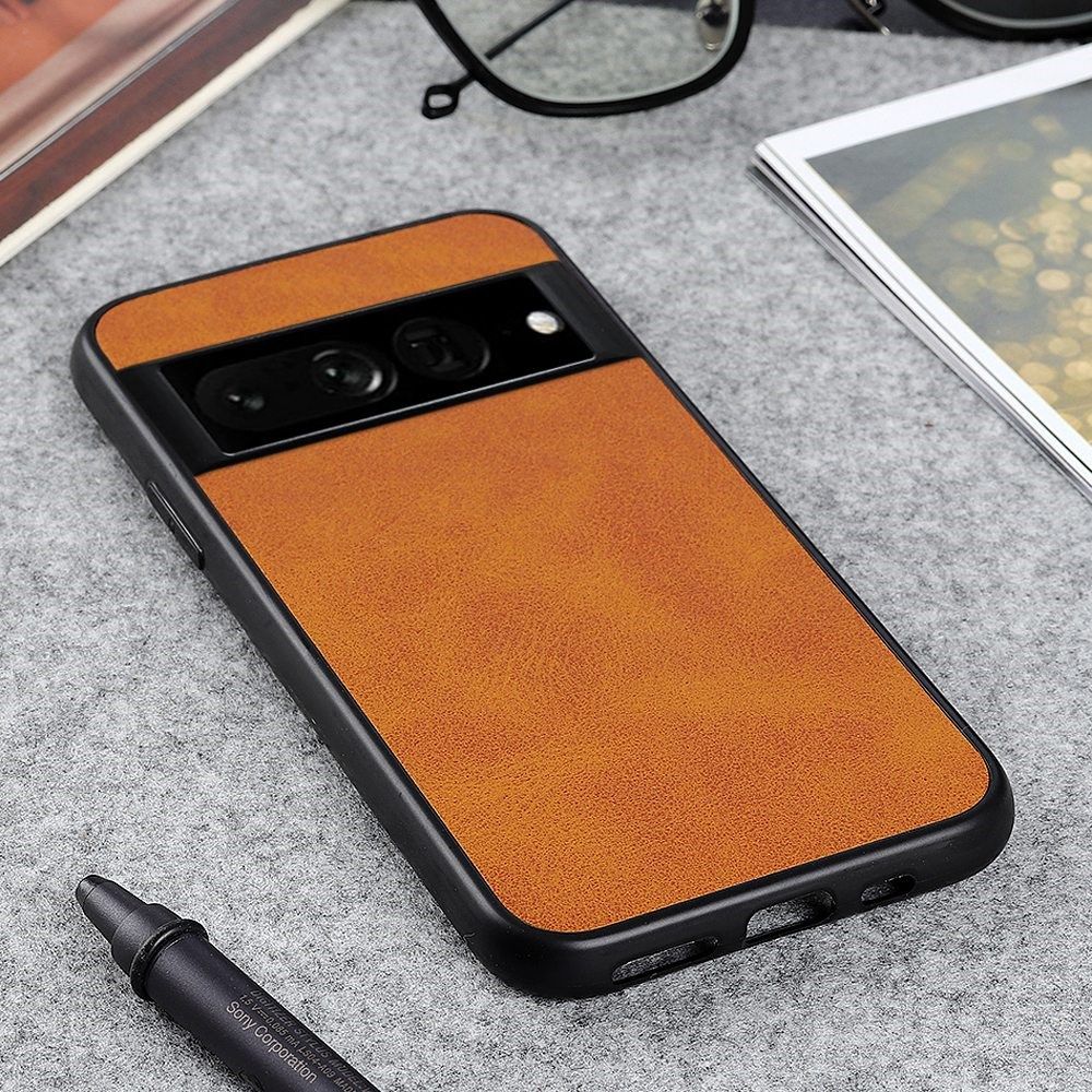 Google Pixel 7 Pro Hoesje Back Cover Kunstleer Bruin afbeelding 2