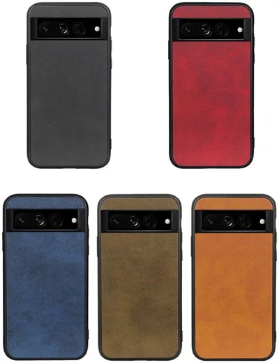 Google Pixel 7 Pro Hoesje Back Cover Kunstleer Bruin afbeelding 3