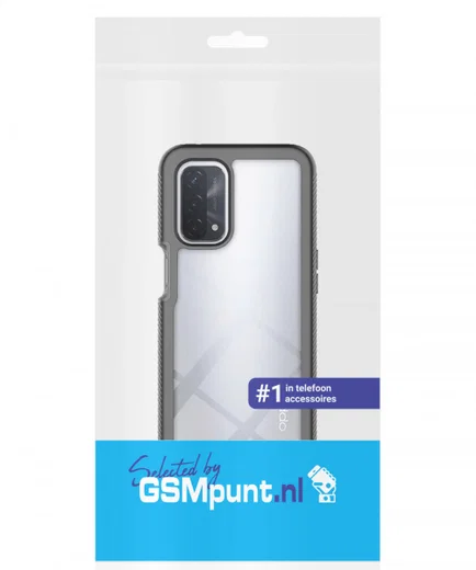 Oppo A54 5G/A74 5G Hoesje Full Protect 360° Cover Hybride Zwart afbeelding 10