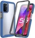 Oppo A54 5G/A74 5G Hoesje Full Protect 360° Cover Hybride Blauw afbeelding 1