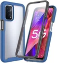 Oppo A54 5G/A74 5G Hoesje Full Protect 360° Cover Hybride Blauw