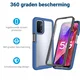 Oppo A54 5G/A74 5G Hoesje Full Protect 360° Cover Hybride Blauw afbeelding 2