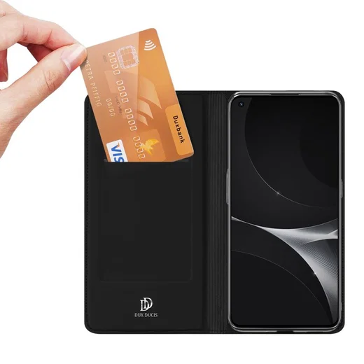 Dux Ducis Skin Pro Series Realme GT 2 Hoesje Portemonnee Zwart afbeelding 2