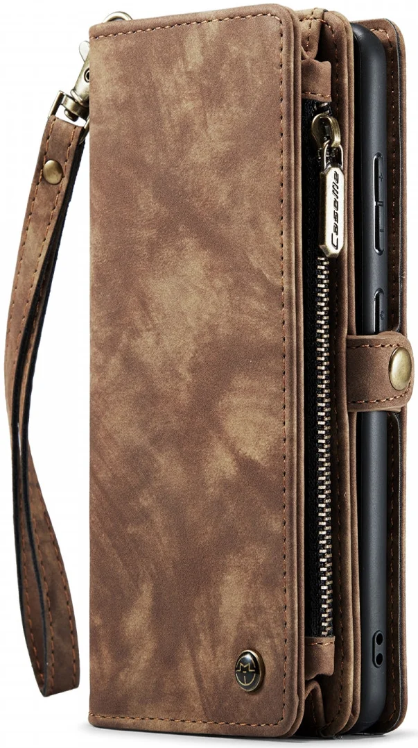 CaseMe 008 Samsung Galaxy S22 Hoesje Book Case Back Cover Bruin afbeelding 7