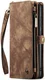 CaseMe 008 Samsung Galaxy S22 Hoesje Book Case Back Cover Bruin afbeelding 7