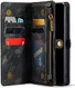 CaseMe 008 Samsung S22 Plus Hoesje Book Case Back Cover Zwart afbeelding 1