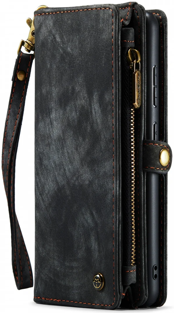 CaseMe 008 Samsung S22 Plus Hoesje Book Case Back Cover Zwart afbeelding 5