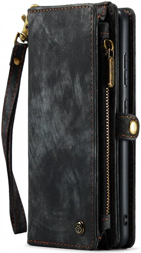CaseMe 008 Samsung S22 Plus Hoesje Book Case Back Cover Zwart afbeelding 5