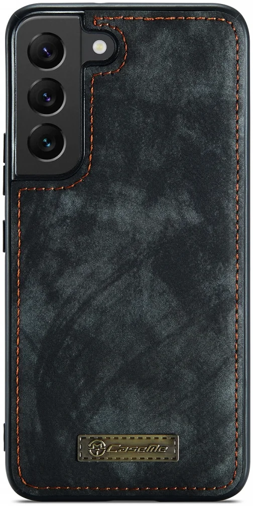 CaseMe 008 Samsung S22 Plus Hoesje Book Case Back Cover Zwart afbeelding 6