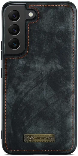 CaseMe 008 Samsung S22 Plus Hoesje Book Case Back Cover Zwart afbeelding 6