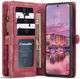 CaseMe 008 Samsung S22 Plus Hoesje Book Case Back Cover Rood afbeelding 4