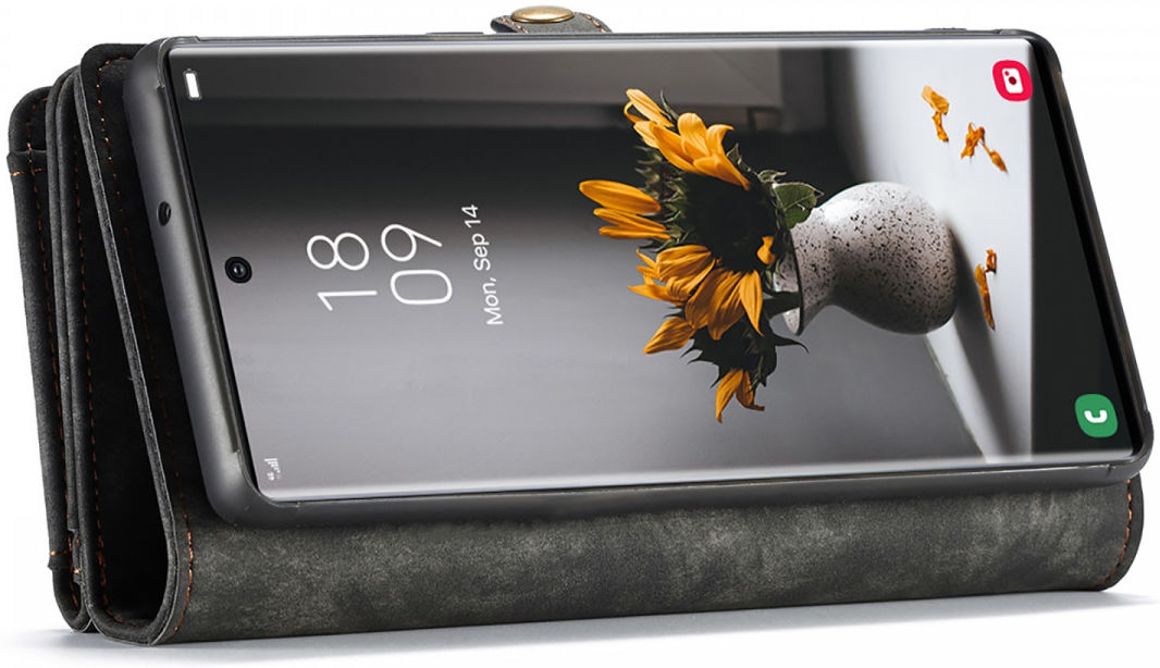 CaseMe 008 Samsung S22 Ultra Hoesje Book Case Back Cover Zwart afbeelding 5