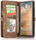 CaseMe 008 Samsung S22 Ultra Hoesje Book Case Back Cover Bruin afbeelding 4