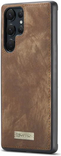 CaseMe 008 Samsung S22 Ultra Hoesje Book Case Back Cover Bruin afbeelding 6