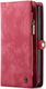 CaseMe 008 Samsung S22 Ultra Hoesje Book Case Back Cover Rood afbeelding 7
