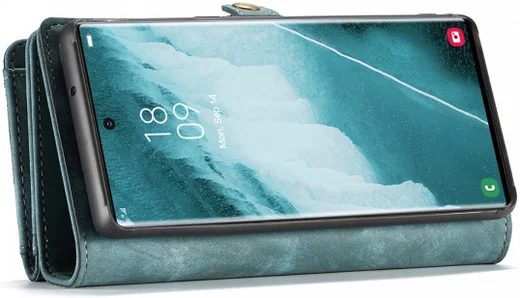 CaseMe 008 Samsung S22 Ultra Hoesje Book Case Back Cover Groen afbeelding 5