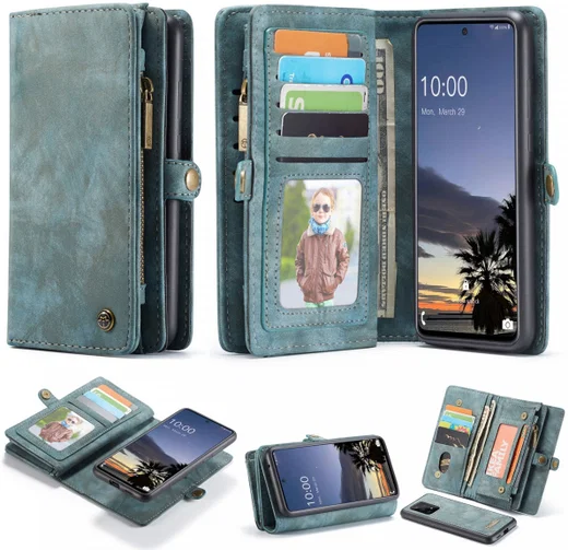 CaseMe 008 Samsung Galaxy A33 Hoesje Book Case Back Cover Groen afbeelding 8