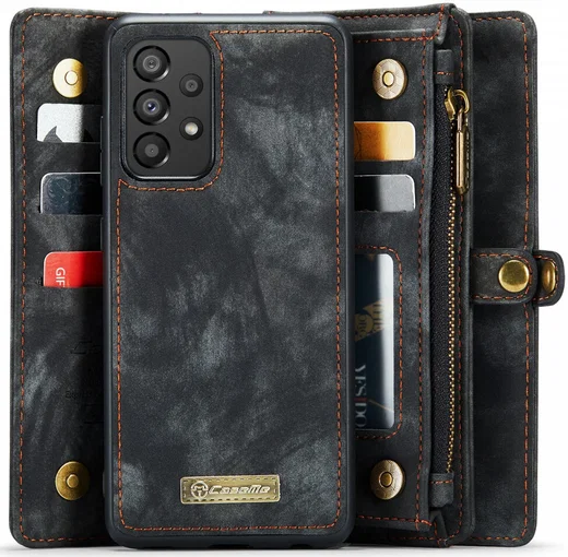 CaseMe 008 Samsung Galaxy A53 Hoesje Book Case en Back Cover Zwart afbeelding 1
