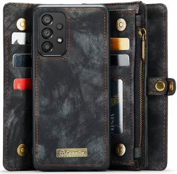 CaseMe 008 Samsung Galaxy A53 Hoesje Book Case en Back Cover Zwart