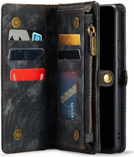 CaseMe 008 Samsung Galaxy A53 Hoesje Book Case en Back Cover Zwart afbeelding 5