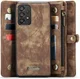 CaseMe 008 Samsung Galaxy A53 Hoesje Book Case en Back Cover Bruin afbeelding 1