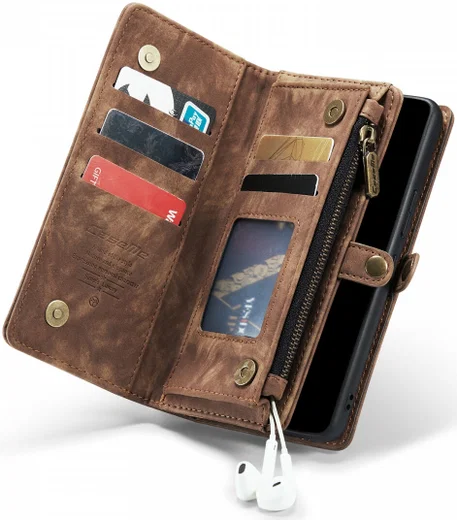 CaseMe 008 Samsung Galaxy A53 Hoesje Book Case en Back Cover Bruin afbeelding 2