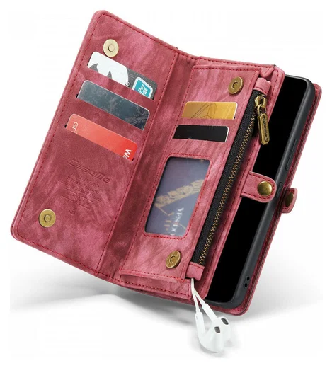 CaseMe 008 Samsung Galaxy A53 Hoesje Book Case en Back Cover Rood afbeelding 2