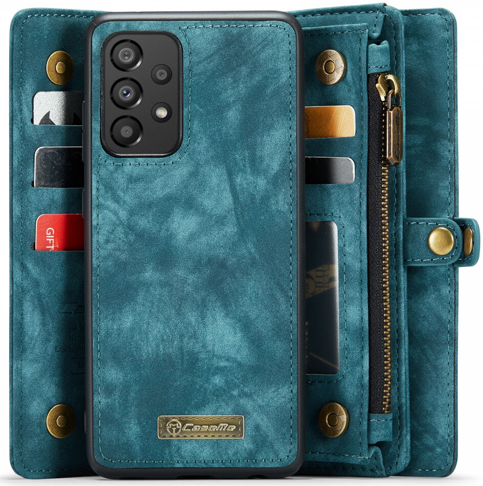 CaseMe 008 Samsung Galaxy A53 Hoesje Book Case en Back Cover Blauw afbeelding 1