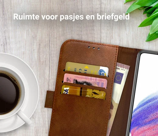Rosso Element Samsung Galaxy A53 Hoesje Book Cover Bruin afbeelding 5