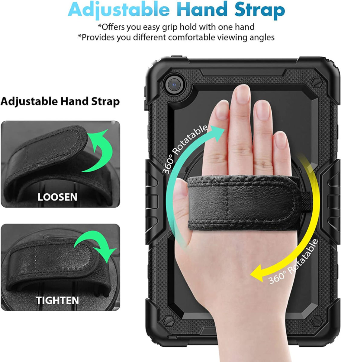 Lenovo Tab M10 Plus Gen 3 (10.6) Hoes met Screenprotector Zwart afbeelding 11