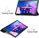 Lenovo Tab M10 Plus Gen 3 Hoes Tri-Fold Book Case Zwart afbeelding 3