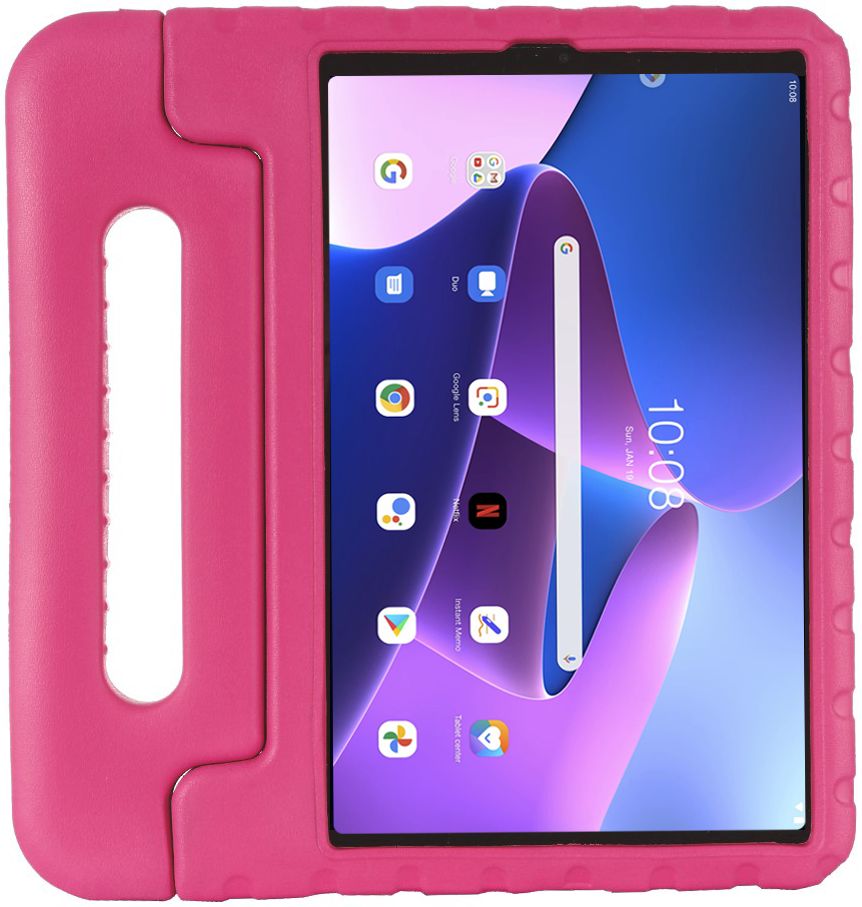 Lenovo Tab M10 Plus Gen 3 (10.6) Kinder Tablethoes met Handvat Roze afbeelding 1