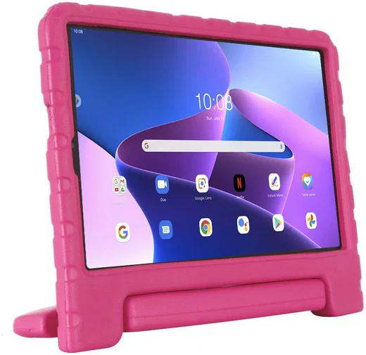 Lenovo Tab M10 Plus Gen 3 (10.6) Kinder Tablethoes met Handvat Roze afbeelding 2