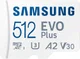 Samsung EVO Plus MicroSDXC Geheugenkaart 130MB/s met Adapter 512GB Wit afbeelding 1