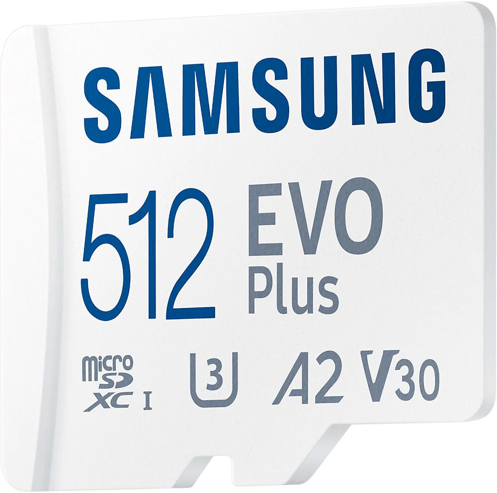 Samsung EVO Plus MicroSDXC Geheugenkaart 130MB/s met Adapter 512GB Wit afbeelding 2