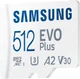 Samsung EVO Plus MicroSDXC Geheugenkaart 130MB/s met Adapter 512GB Wit afbeelding 2
