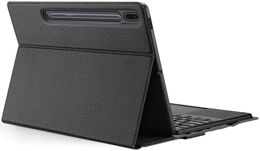 Dux Ducis Samsung Tab S7 FE / S7+ / S8+ Hoes met Bluetooth Toetsenbord afbeelding 2