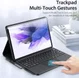 Dux Ducis Samsung Tab S7 FE / S7+ / S8+ Hoes met Bluetooth Toetsenbord afbeelding 7