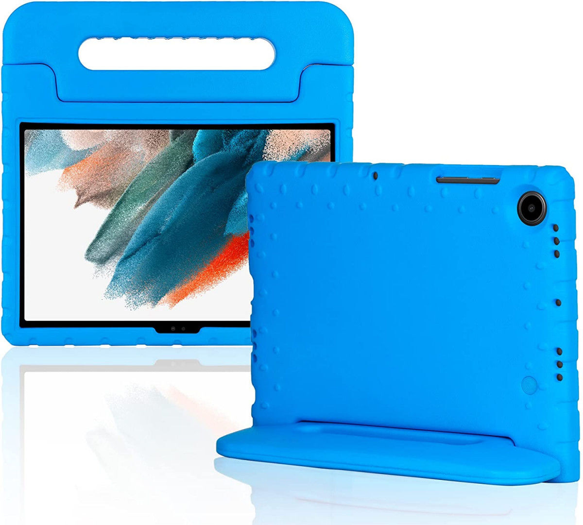 Samsung Galaxy Tab A8 Kinder Tablethoes met Handvat Blauw afbeelding 6