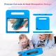 Samsung Galaxy Tab A8 Kinder Tablethoes met Handvat Blauw afbeelding 8