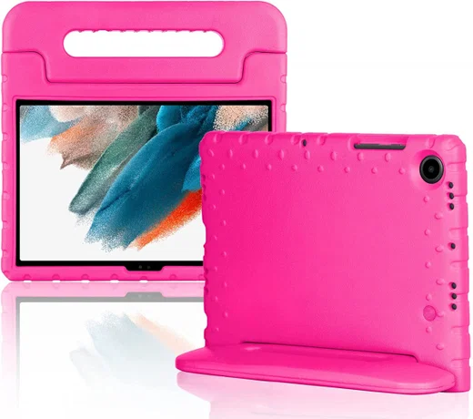 Samsung Galaxy Tab A8 Kinder Tablethoes met Handvat Roze afbeelding 5